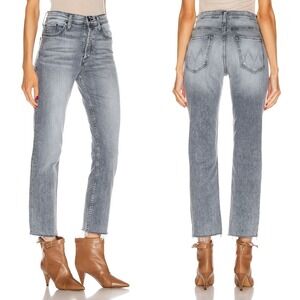 MOTHER The Tomcat Ankle Fray Jeans in Static